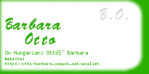 barbara otto business card