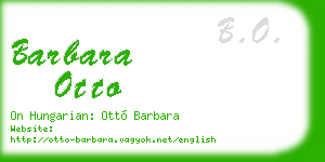 barbara otto business card
